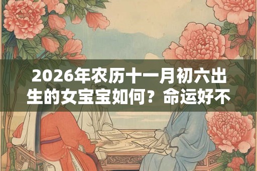 2026年农历十一月初六出生的女宝宝如何？命运好不好？