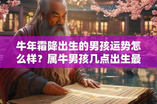 牛年霜降出生的男孩运势怎么样?属牛男孩几点出生最好? 牛年霜降出生的男孩运势怎么样?属牛男孩几点出生最好?