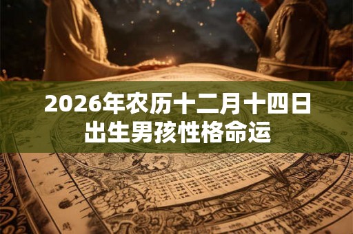 2026年农历十二月十四日出生男孩性格命运