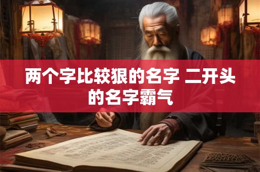 两个字比较狠的名字 二开头的名字霸气 两个字比较狠的名字 二开头的名字霸气
