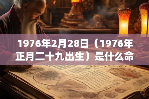 1976年2月28日(1976年正月二十九出生)是什么命_命运如何 1976年2月28日(1976年正月二十九出生)是什么命_命运如何