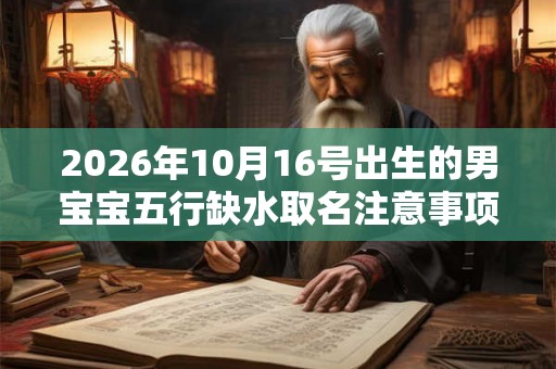 2026年10月16号出生的男宝宝五行缺水取名注意事项 2026年10月16号出生的男宝宝五行缺水取名注意事项