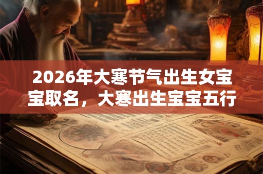 2026年大寒节气出生女宝宝取名，大寒出生宝宝五行缺什么？