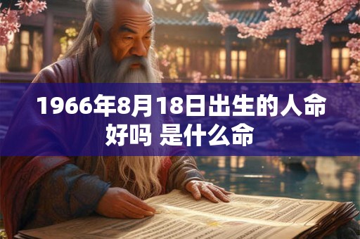 1966年8月18日出生的人命好吗 是什么命 1966年8月18日出生的人命好吗 是什么命