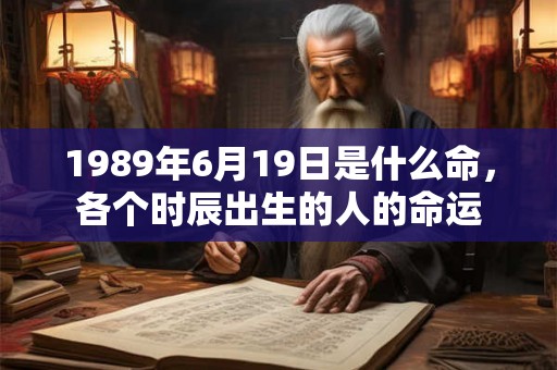 1989年6月19日是什么命,各个时辰出生的人的命运 1989年6月19日是什么命,各个时辰出生的人的命运