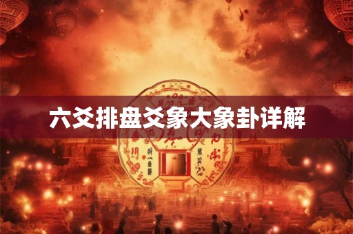 六爻排盘爻象大象卦详解