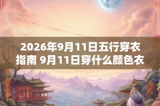 2026年9月11日五行穿衣指南 9月11日穿什么颜色衣服