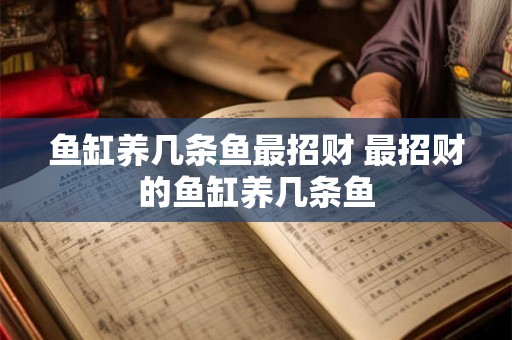 鱼缸养几条鱼最招财 最招财的鱼缸养几条鱼