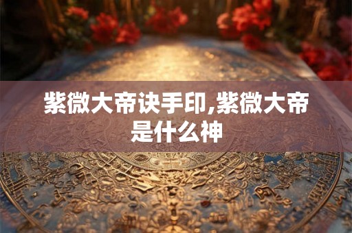 紫微大帝诀手印,紫微大帝是什么神