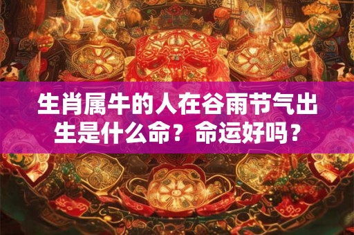 生肖属牛的人在谷雨节气出生是什么命？命运好吗？