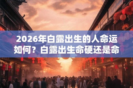 2026年白露出生的人命运如何？白露出生命硬还是命苦