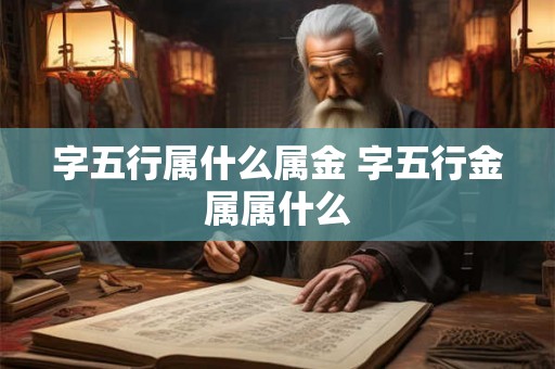 字五行属什么属金 字五行金属属什么