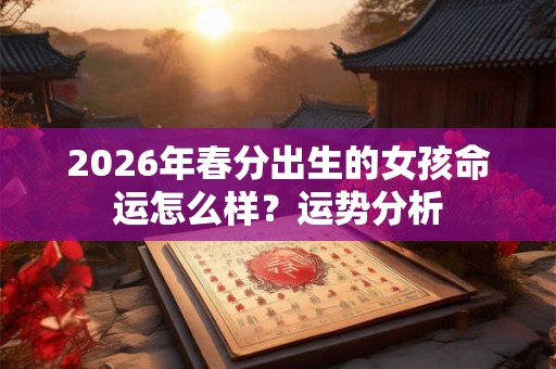 2026年春分出生的女孩命运怎么样?运势分析 2026年春分出生的女孩命运怎么样?运势分析