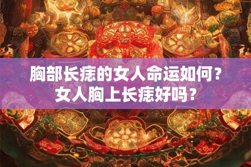 胸部长痣的女人命运如何？女人胸上长痣好吗？