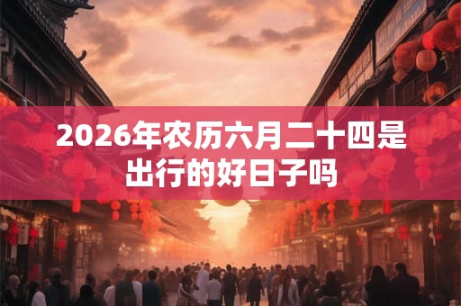 2026年农历六月二十四是出行的好日子吗