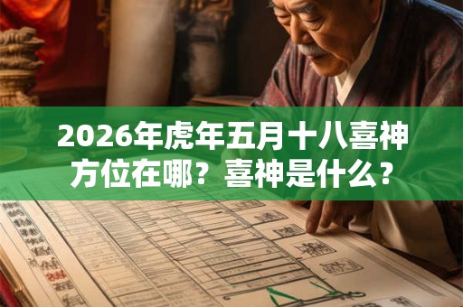 2026年虎年五月十八喜神方位在哪?喜神是什么? 2026年虎年五月十八喜神方位在哪?喜神是什么?