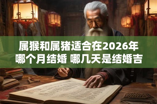 属猴和属猪适合在2026年哪个月结婚 哪几天是结婚吉日 属猴和属猪适合在2026年哪个月结婚 哪几天是结婚吉日
