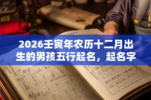 2026壬寅年农历十二月出生的男孩五行起名，起名字推荐