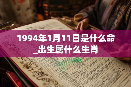 1994年1月11日是什么命_出生属什么生肖