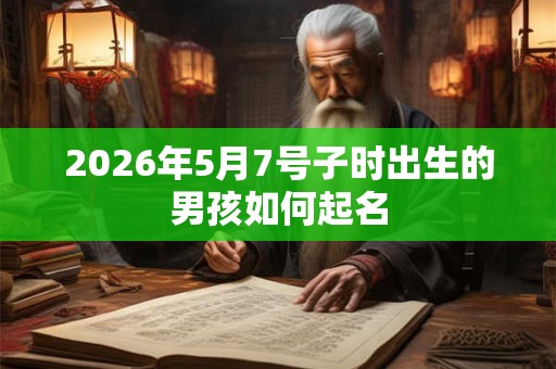 2026年5月7号子时出生的男孩如何起名