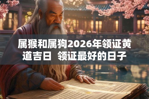 属猴和属狗2026年领证黄道吉日  领证最好的日子