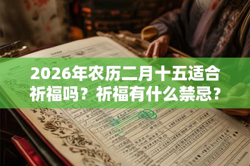 2026年农历二月十五适合祈福吗？祈福有什么禁忌？