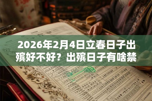 2026年2月4日立春日子出殡好不好？出殡日子有啥禁忌？