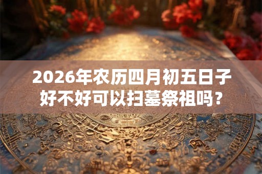 2026年农历四月初五日子好不好可以扫墓祭祖吗？
