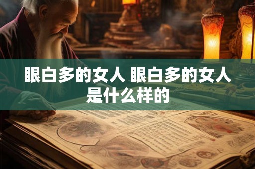 眼白多的女人 眼白多的女人是什么样的 眼白多的女人 眼白多的女人是什么样的