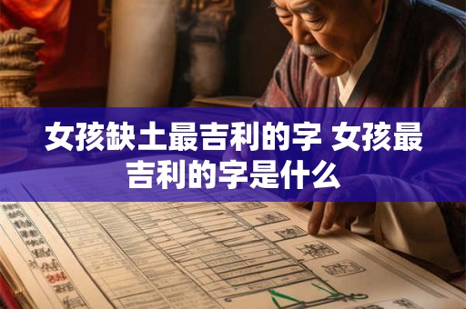 女孩缺土最吉利的字 女孩最吉利的字是什么