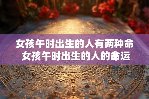 女孩午时出生的人有两种命 女孩午时出生的人的命运究竟是怎样的