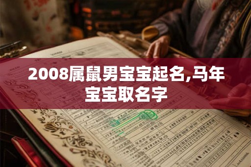 2008属鼠男宝宝起名,马年宝宝取名字 2008属鼠男宝宝起名,马年宝宝取名字