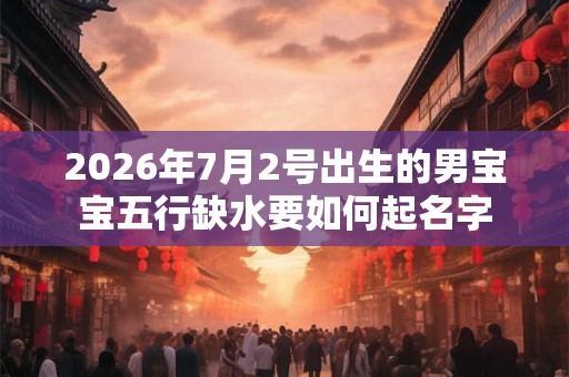2026年7月2号出生的男宝宝五行缺水要如何起名字