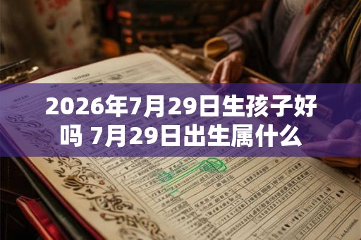 2026年7月29日生孩子好吗 7月29日出生属什么