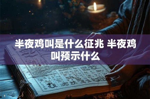 半夜鸡叫是什么征兆 半夜鸡叫预示什么