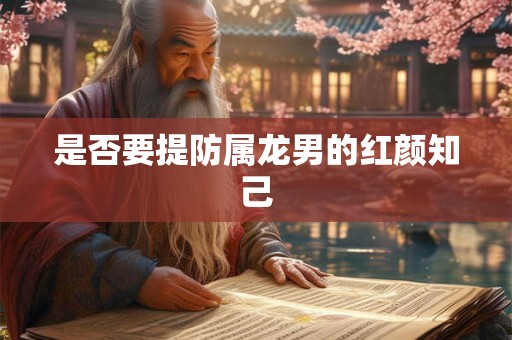 是否要提防属龙男的红颜知己