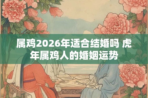 属鸡2026年适合结婚吗 虎年属鸡人的婚姻运势