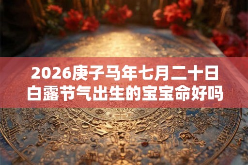 2026庚子马年七月二十日白露节气出生的宝宝命好吗？