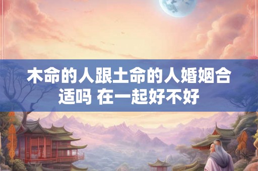 木命的人跟土命的人婚姻合适吗 在一起好不好