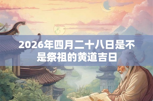 2026年四月二十八日是不是祭祖的黄道吉日