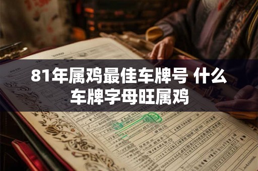 81年属鸡最佳车牌号 什么车牌字母旺属鸡