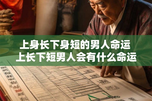 上身长下身短的男人命运 上长下短男人会有什么命运