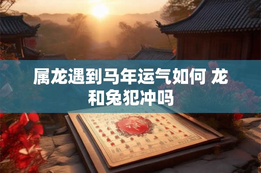 属龙遇到马年运气如何 龙和兔犯冲吗