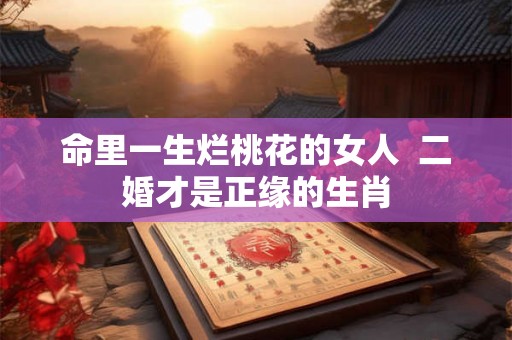 命里一生烂桃花的女人 二婚才是正缘的生肖 命里一生烂桃花的女人 二婚才是正缘的生肖