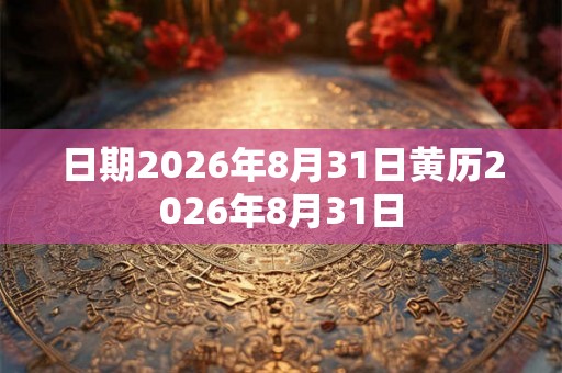 日期2026年8月31日黄历2026年8月31日