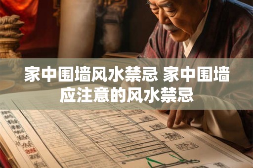 家中围墙风水禁忌 家中围墙应注意的风水禁忌
