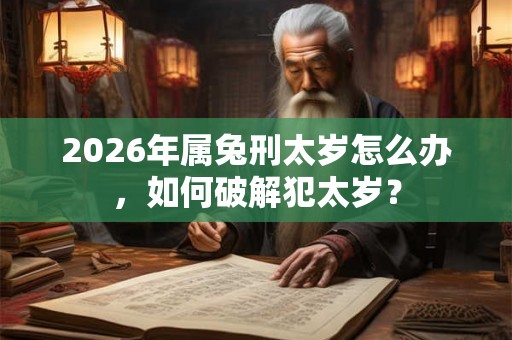 2026年属兔刑太岁怎么办，如何破解犯太岁？