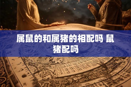 属鼠的和属猪的相配吗 鼠猪配吗