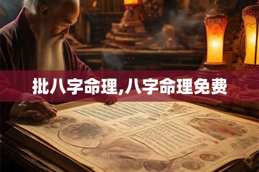 批八字命理,八字命理免费
