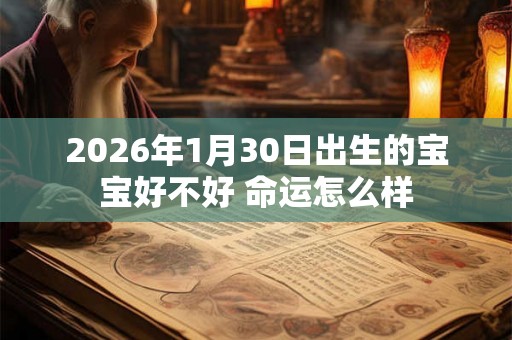 2026年1月30日出生的宝宝好不好 命运怎么样